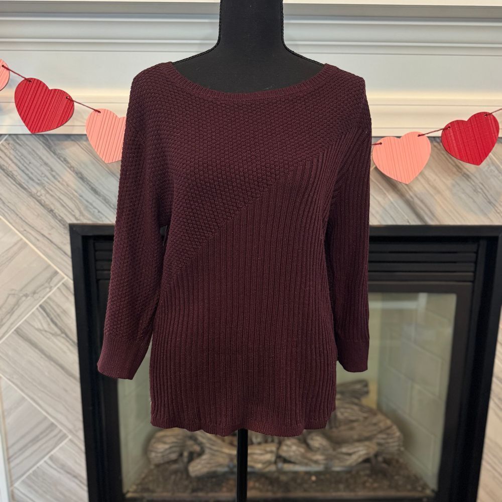 New York‎ & Co Purple Medium Sweater